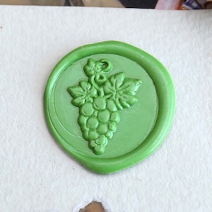 Kit di timbri per sigillo in ceralacca a forma di uva, timbro per sigillo in ceralacca a forma di frutta, timbro per fattoria, timbro per busta da matrimonio, set di timbri per sigillo in ceralacca per feste, timbro regalo per sigillo in ceralacca