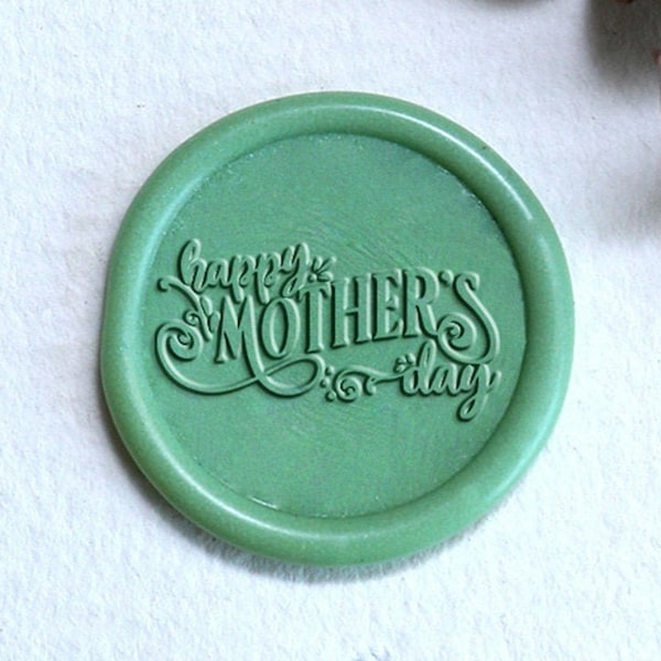 Happy Mother's Day wax seal stamp, Mother's Day Wax seal Stamp kit, wax seal stamp gift for mother, party wax seal stamp set