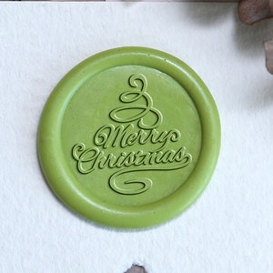 Carimbo de cera de Feliz Natal, carimbo de cera para festa de Natal, kit de carimbo de cera de Natal, convite de envelope, presente de Natal