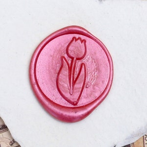 Tulpe Wachs Siegel Stempel Kit, Tulpe Siegel Stempel Kit, Tulpe Blume Wachssiegel, Hochzeit Siegel, Party Wachs Siegel Stempel Set