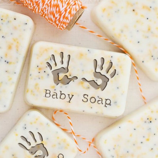 Handmade Baby Soap Stamp , Baby Shower Soap Stamp, Acrylic Mold ,Handmade Acrylic Soap Stamp,Personalized Cookie Stamp /wedding Soap stamp