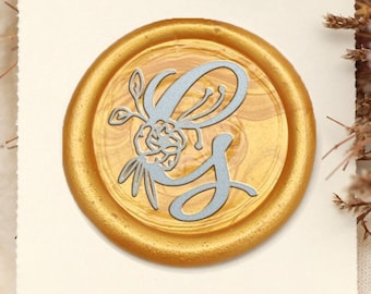 Gepersonaliseerde alfabet lakzegelstempel, monogram lakzegelstempel, initialen waxstempelkit, waxzegel huwelijksuitnodiging, lakstempel cadeauset