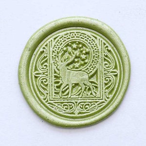 Tarot Deer Wachssiegel Stempel, Geist Tier Tarot Siegel Stempel Kit, Hirsch Deer Wachssiegel Stempel Geschenk, Hochzeit Wachssiegel Stempel, Geschenk für Tarot-Leser