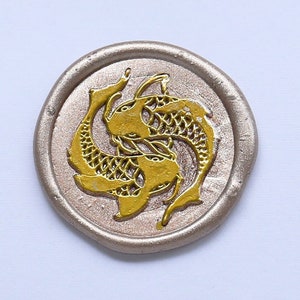 Koi Fisch Siegelstempel, Koi Fisch Siegelstempel Geschenk, Tier Siegelstempel Hochzeit, Koi Fisch Siegelstempel Geschenk für Kinder