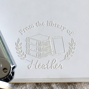 Personalizzato dalla libreria di Embosser, Set di timbri per Embosser, Embosser per libri personalizzati, Timbro per embosser per buste, Embosser portatile