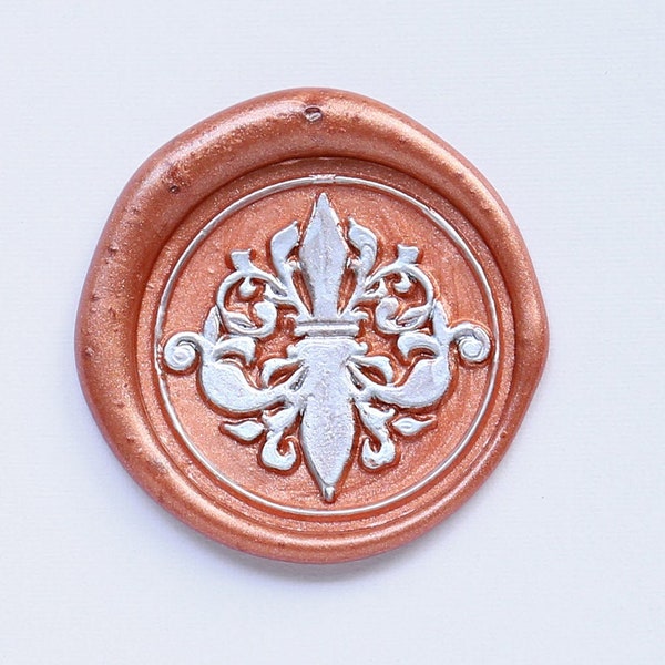 Fleur De Lis wax seal postzegel kit, Fleur De Lis wax verzegeling, Uitnodigingen seal stempel, party wax seal stempel set, Wax seal stempel Gift