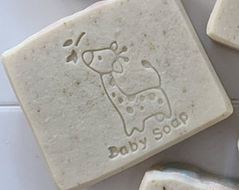 Cute Giraffe Soap Stamp, Baby Shower soap stamp,Giraffe Acrylic Soap Stamp, Acrylic Cookie Stamp/ Baby Shower Gift, Baby Soap stamp