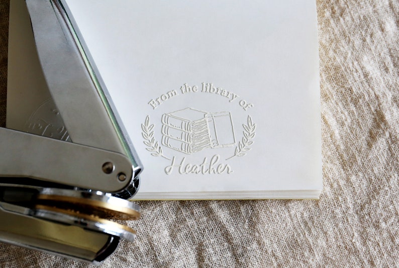 Custom From the library of EmbosserEmbosser stamp Set image 0