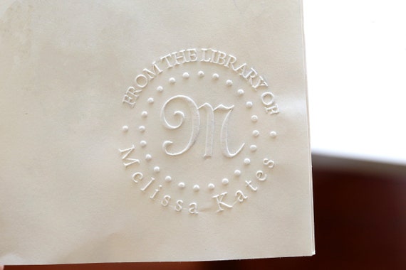 Custom Book Embosser/personalized Embosser Stamp /from the Library Embosser/wedding  Embosser / Address Embosser /christmas Gift 