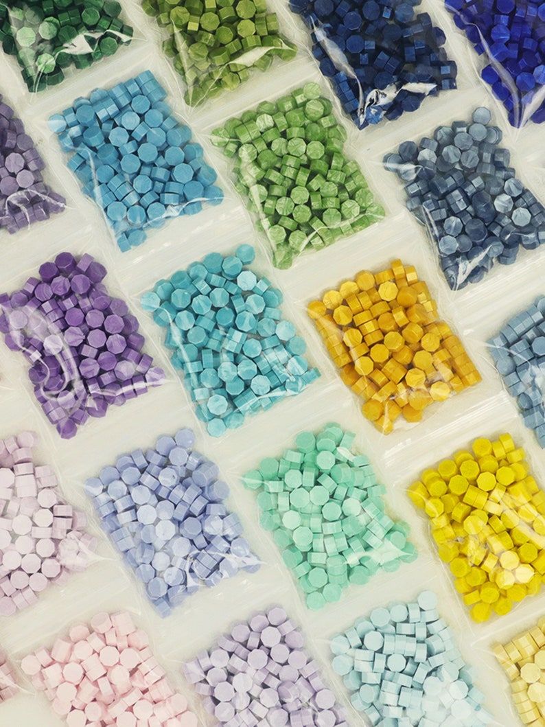 62 Colors Sealing Wax Beads Wax Seal Sticks for Seal Stamp Etsy