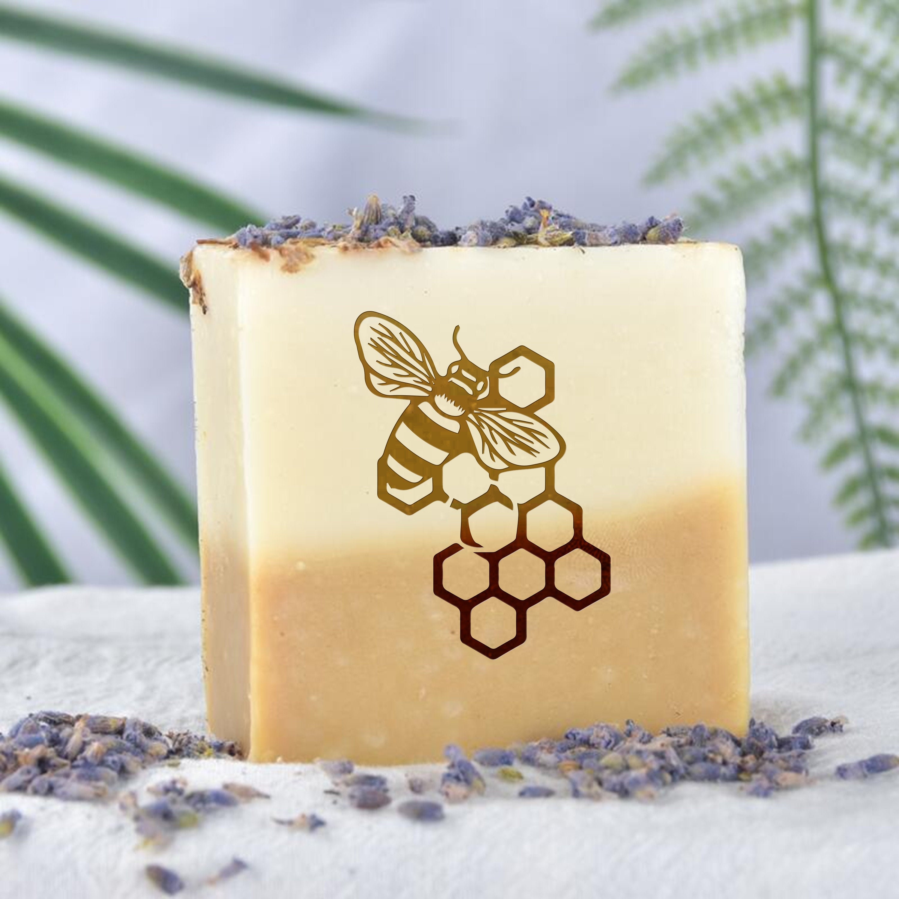 Bumble Bee and Honey comb Soap Stamp, Acrylic soap stamp,Honey Comb Acrylic Soap Stamp,Personalized Cookie Stamp /wedding Soap stamp
