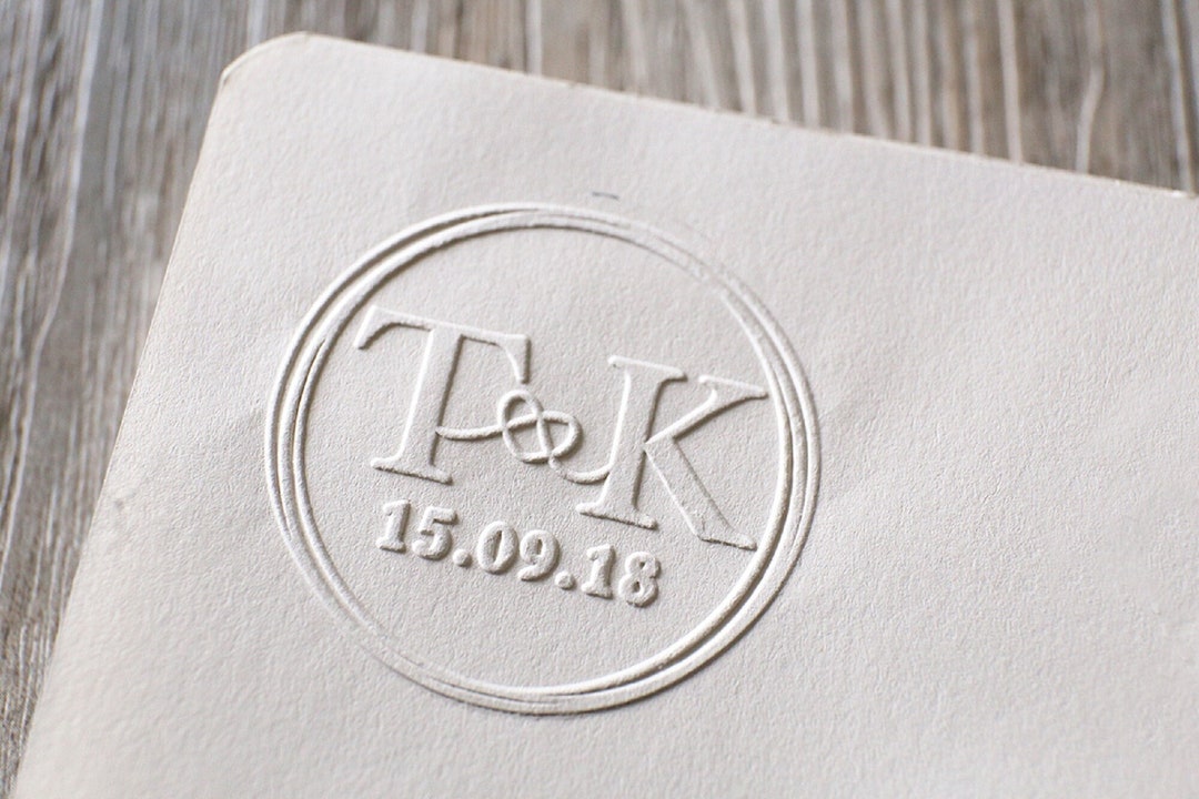 Wedding Monogram Embosserenvelopes Embosserwedding Embosser Etsy