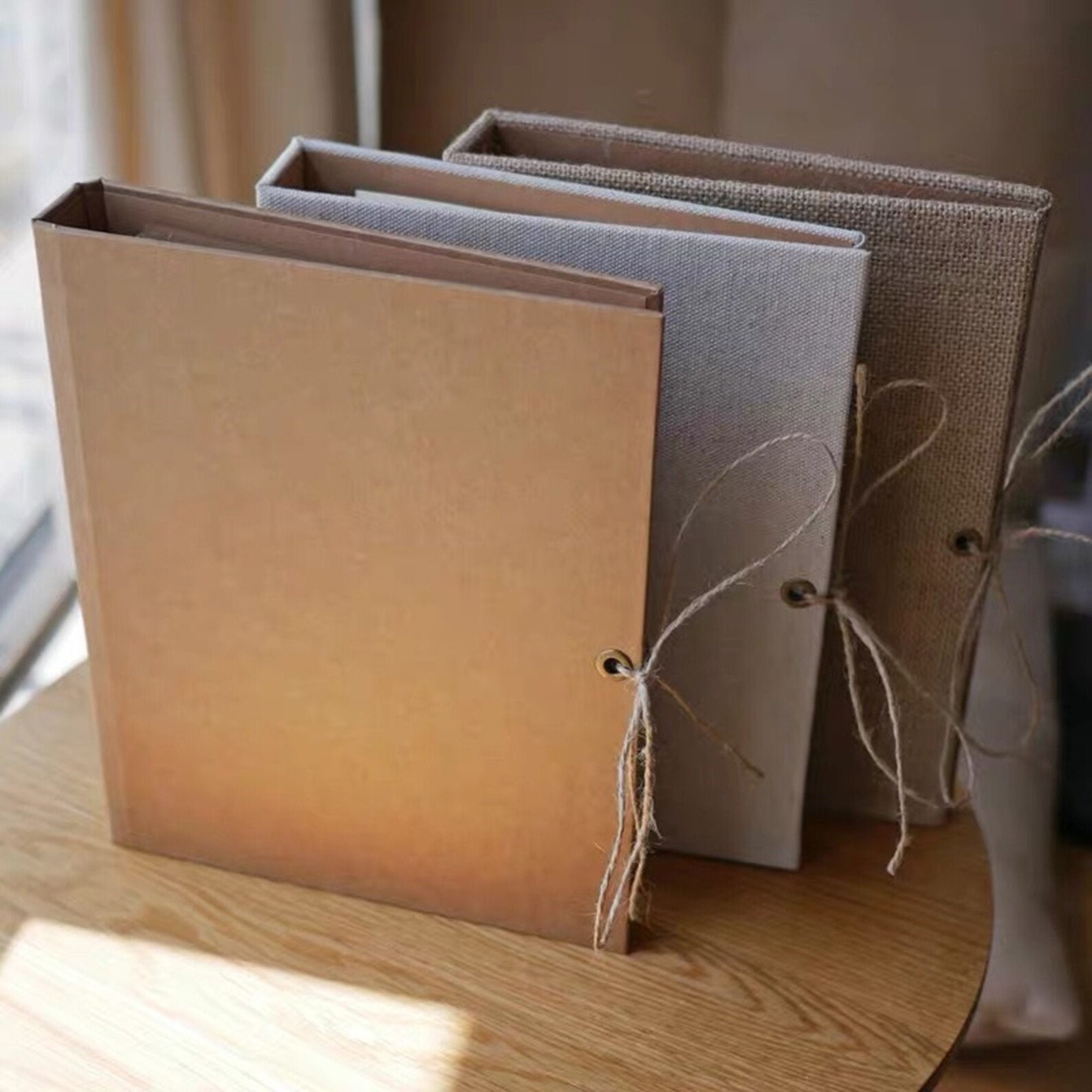 Free Shipping 3 Colors Linen Photo Album Blank Linen Photo Etsy