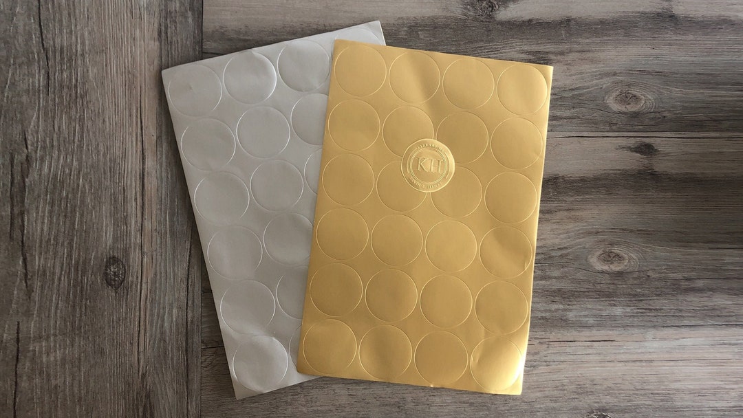 Embosser Stickers, 50mm60mm Round Embosser Stickers, Envelop Seal