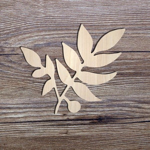 Unfinished Wooden Leaf Cut Outs, plain shape for scrapbooking, DIY Crafting Wood Laser Cut Tags, Wood Craft Supplies, Wooden Party Decor