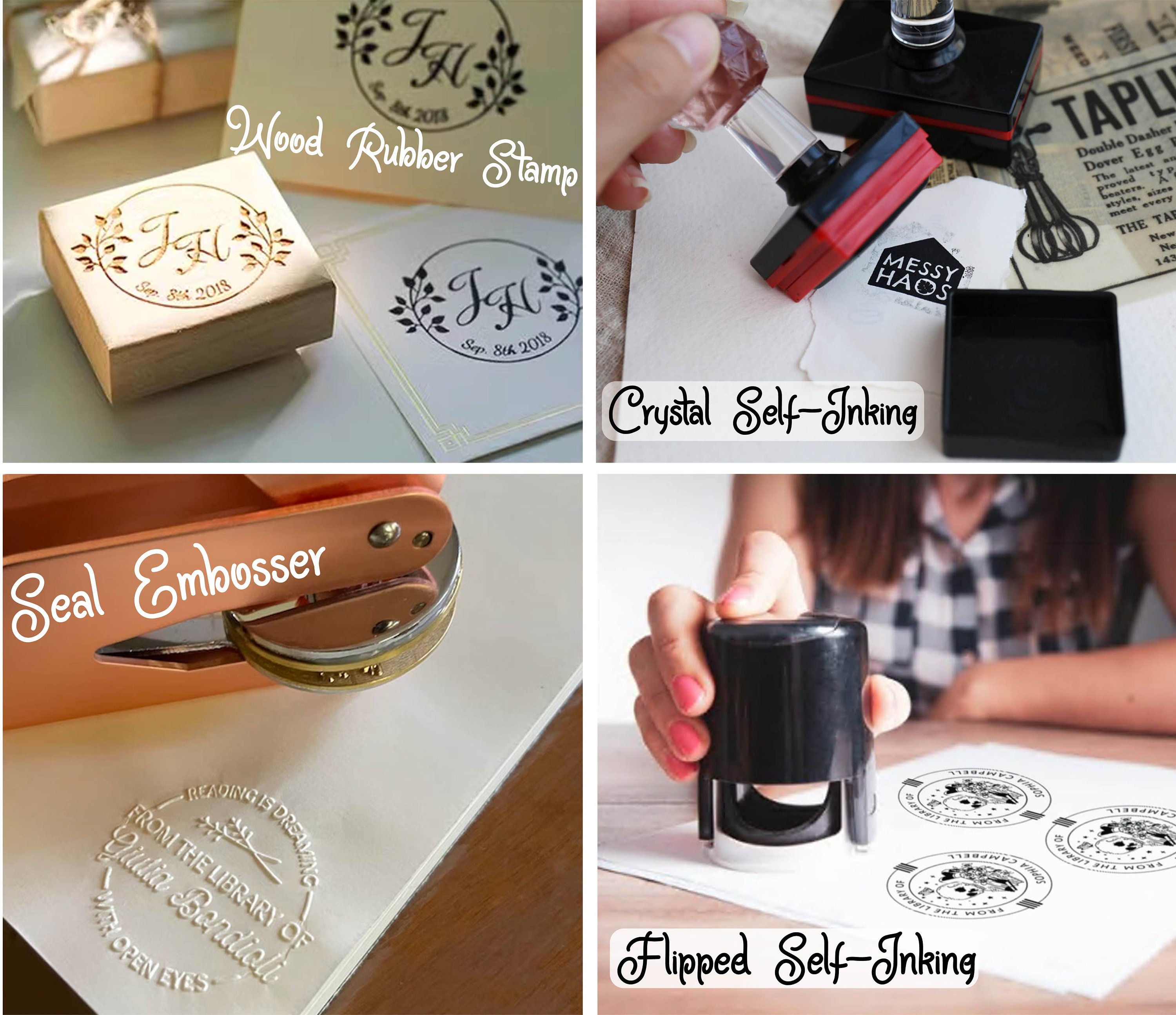 Book Embosser Personalized, Embosser Stamp, Custom Book Embosse