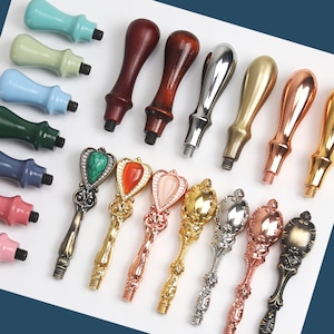 Metal Stamp Handle,Metal Seal Stamp Handle, Gold handle Silver Handle,Premium Handle for Wax seal stamp