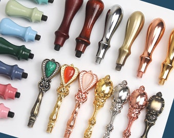 Metal Stamp Handle,Metal Seal Stamp Handle, Gold handle Silver Handle,Premium Handle for Wax seal stamp