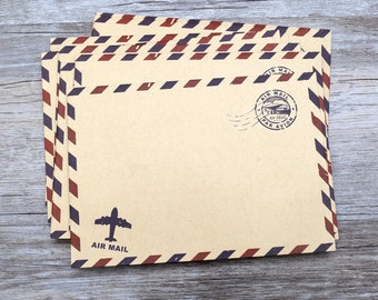 Kraft Royal Airmail Envelopes /brown Envelopes /invitation Etsy