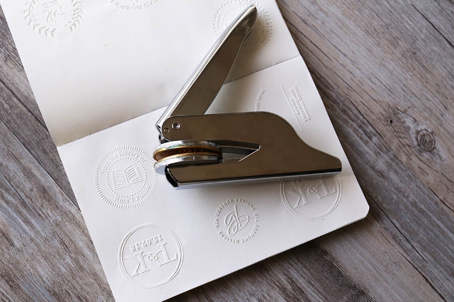 Custom Address Embosser Return Address Embossernotary Seal Etsy