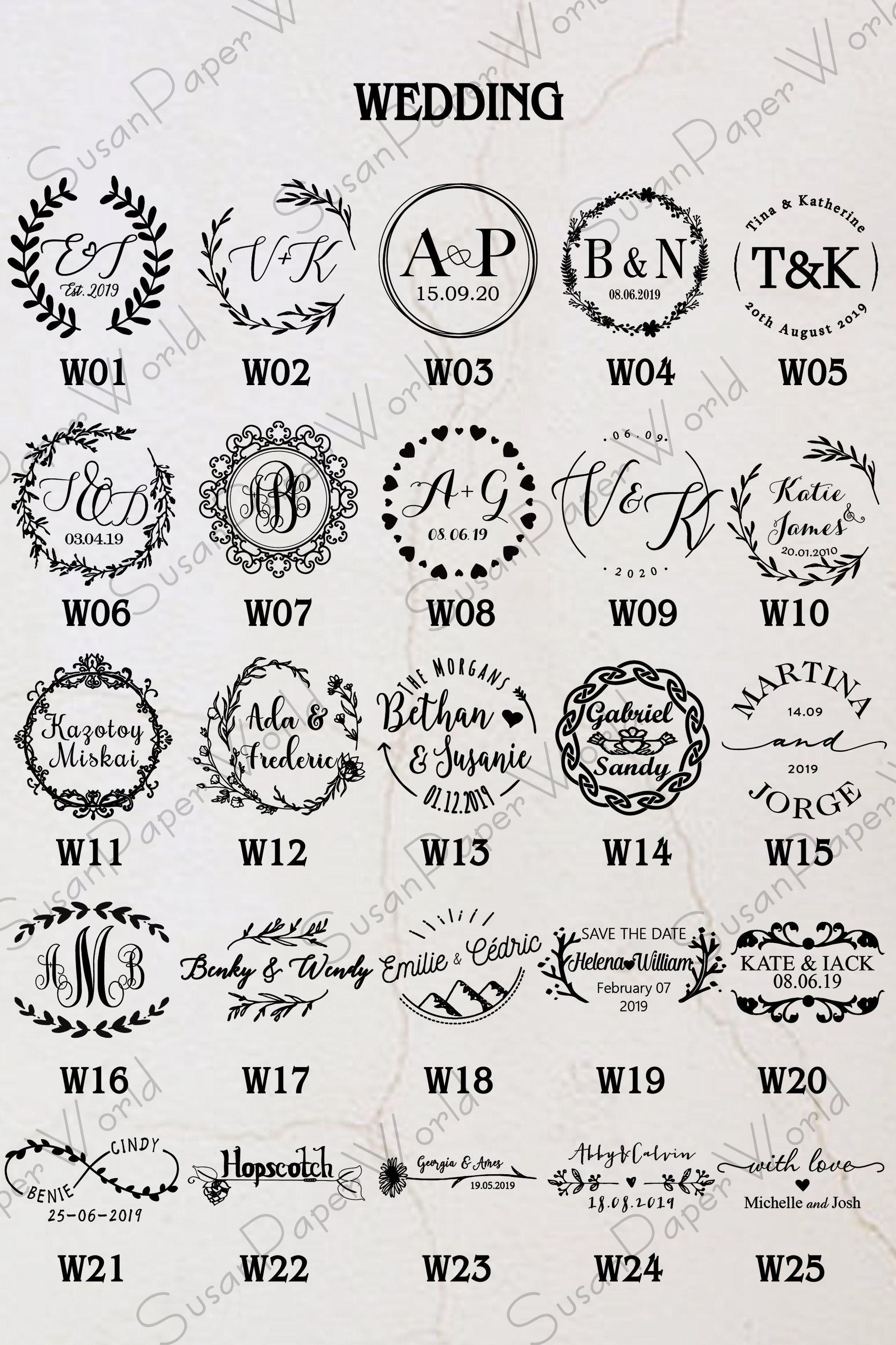 Personalized Wedding EmbosserWedding embosser with name and Etsy