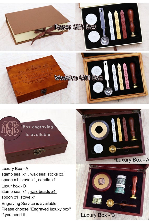 Luxury Custom Logo Sealing Wax Stick Stamp Set - China Wax Seal Kit and Seal  Wax Kit price