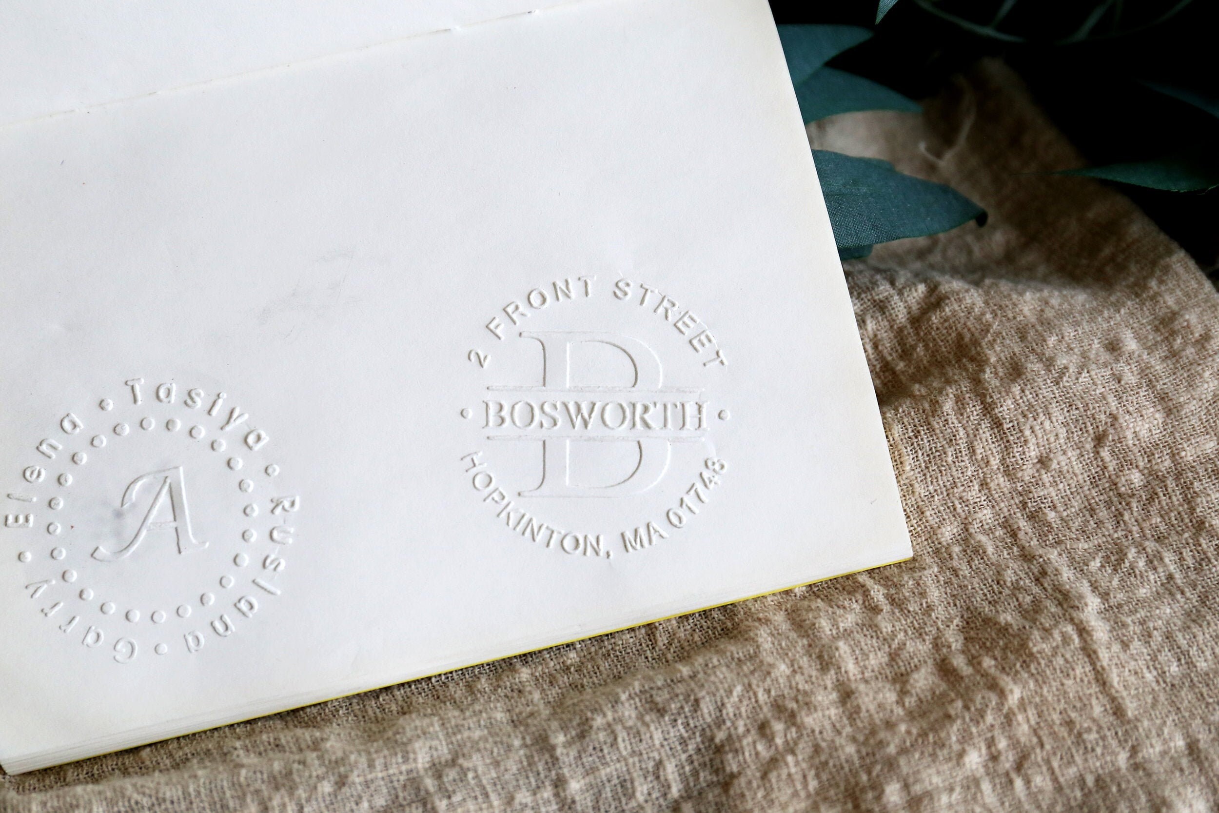 Personalized Address Embosser Custom Embosser stampNotary Etsy