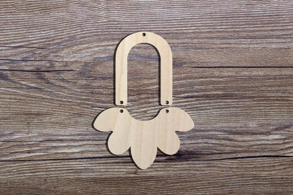 Arch statement Earrings Cut Outs,Arch Wooden earrings,plain shape for scrapbooking, DIY Crafting Wood Laser Cut Tags, Wood Craft Supplies