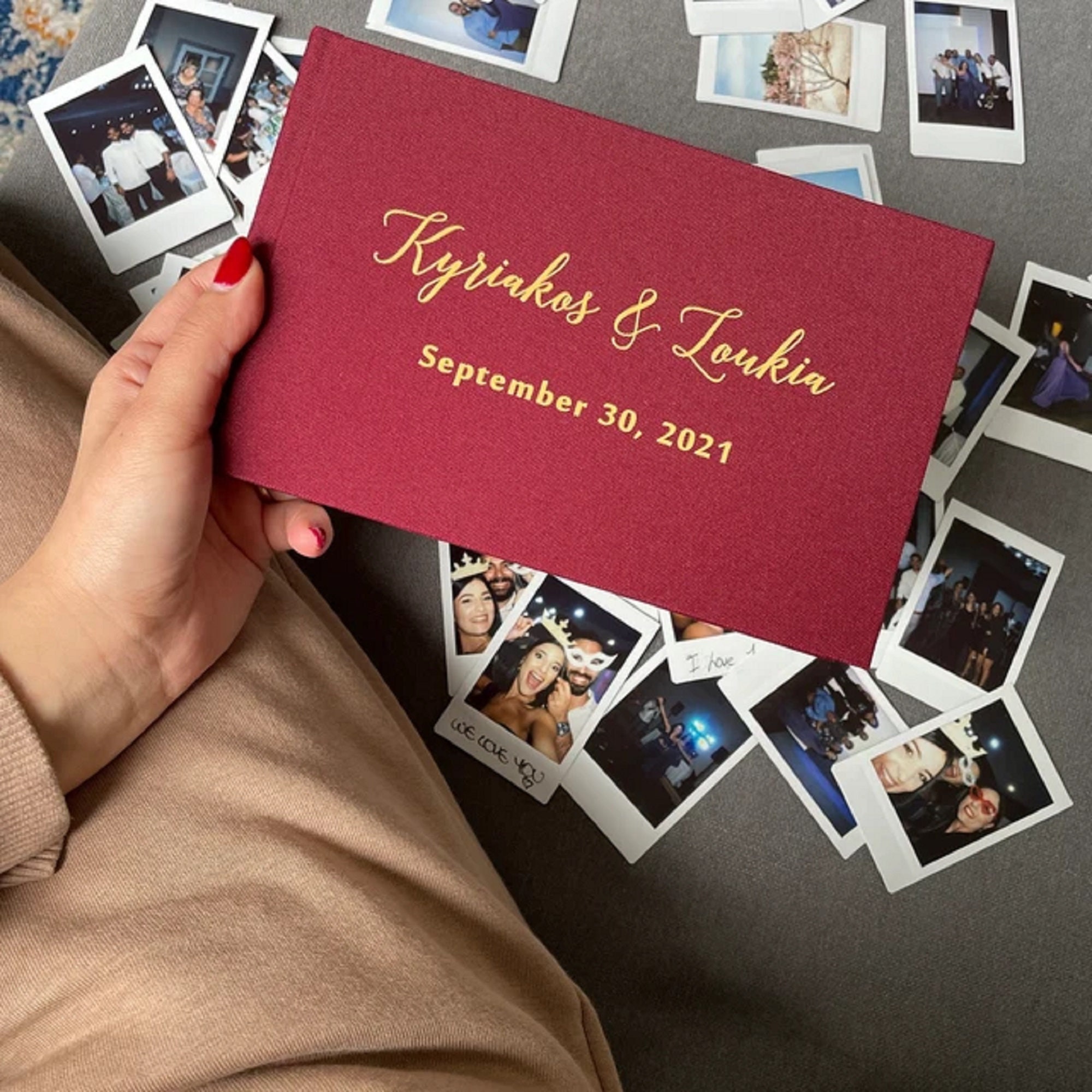 Personalized Instax Photo Album, 3 inch Memory Album, Writable Photo Album, Photo album, Wedding album for photo,Instax Mini Album