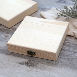 Sliding Lid Wooden Boxes for Arts, Crafts, Hobbies and Home Storage,  Unfinished Wood, Natural Wood Color - AliExpress