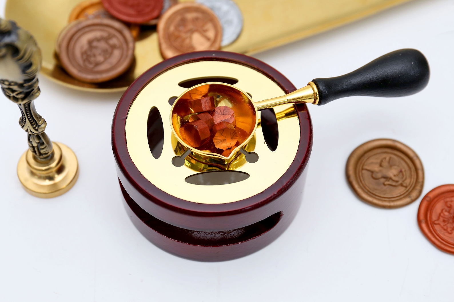 Sealing Wax Tools Wax Sealing Stove Wax Sealing Wooden Etsy