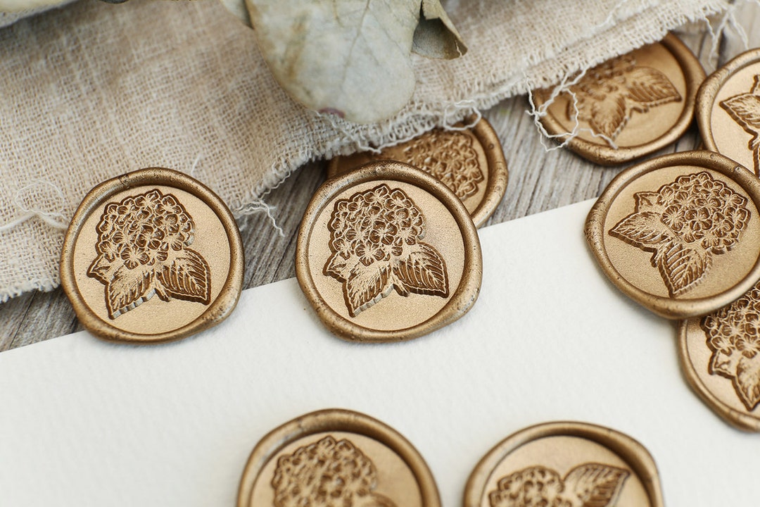 Botanical Self Adhesive Wax Seal Stickers,flower Wedding Wax Seals