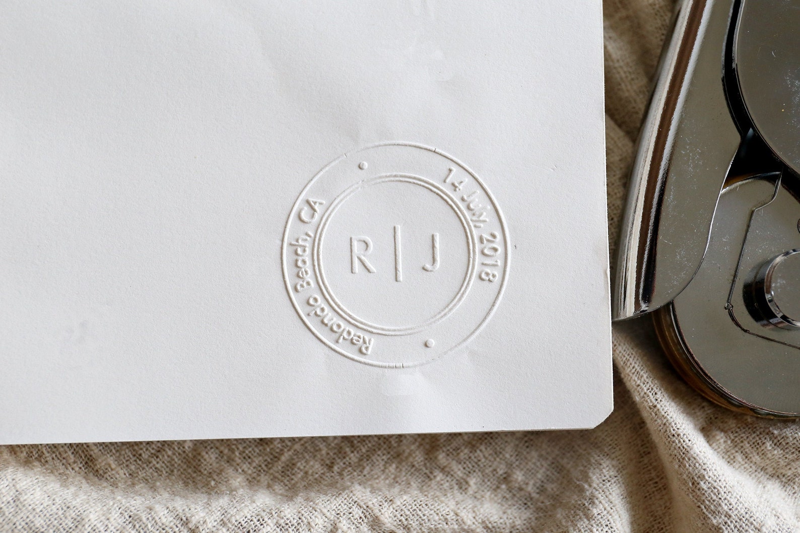 Returned Address Embosser Custom Embosser stamp Returned Etsy