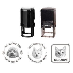 Customized pet self inking stamp markers, Custom Pet Pre-inked Stamp ,Custom dog stamp, Custom cat stamp, Gift for pet lover, New wed gift