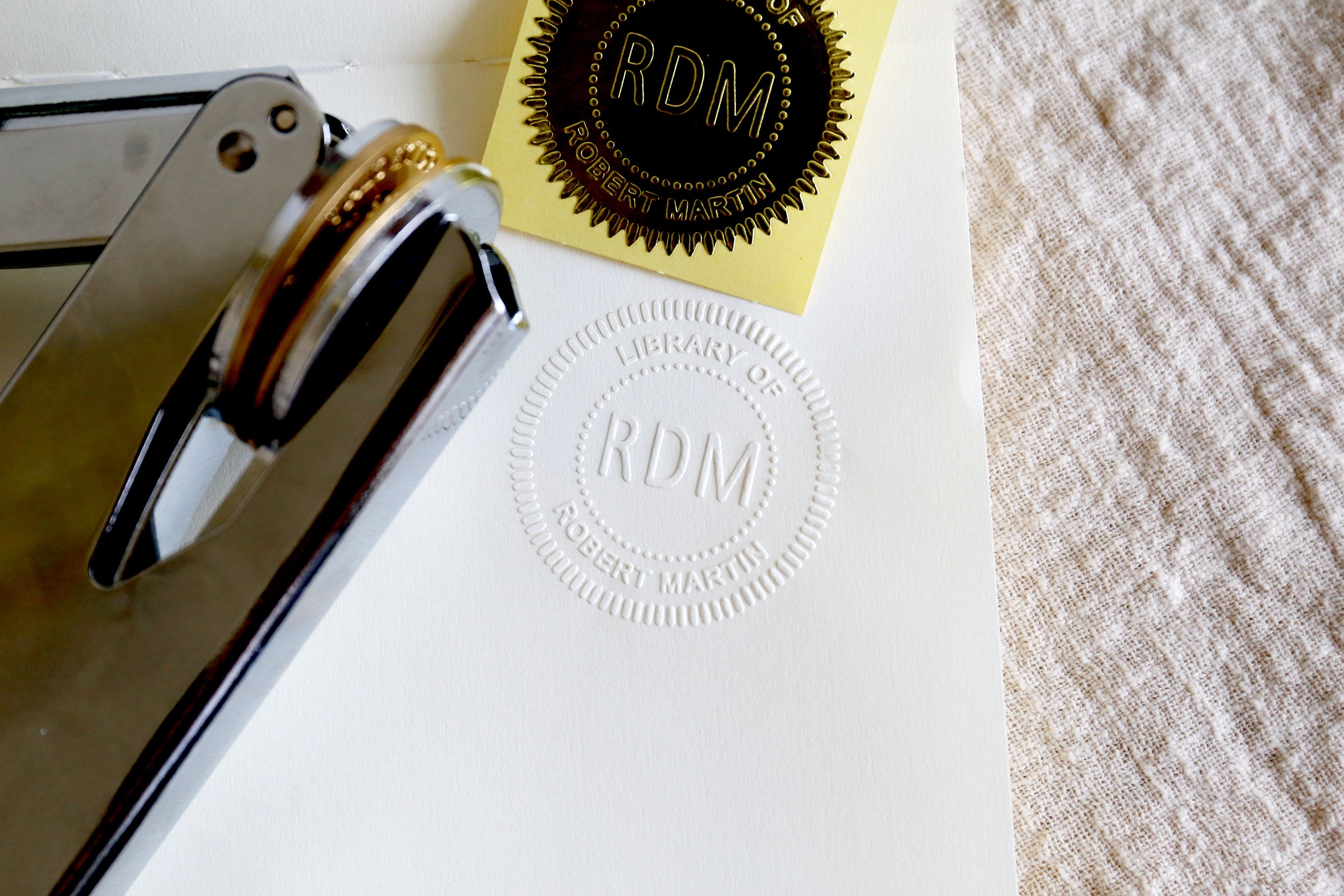 4 Colors Embosser Stickers 45mm50mm Round Embosser Stickers Etsy