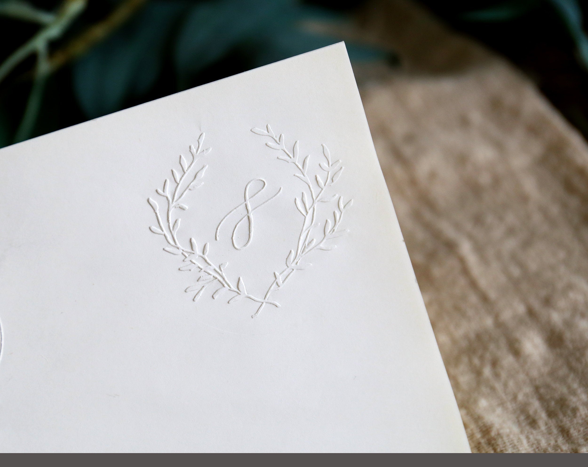 Custom Initial Embosser Stamp Personalized Embosser Etsy UK