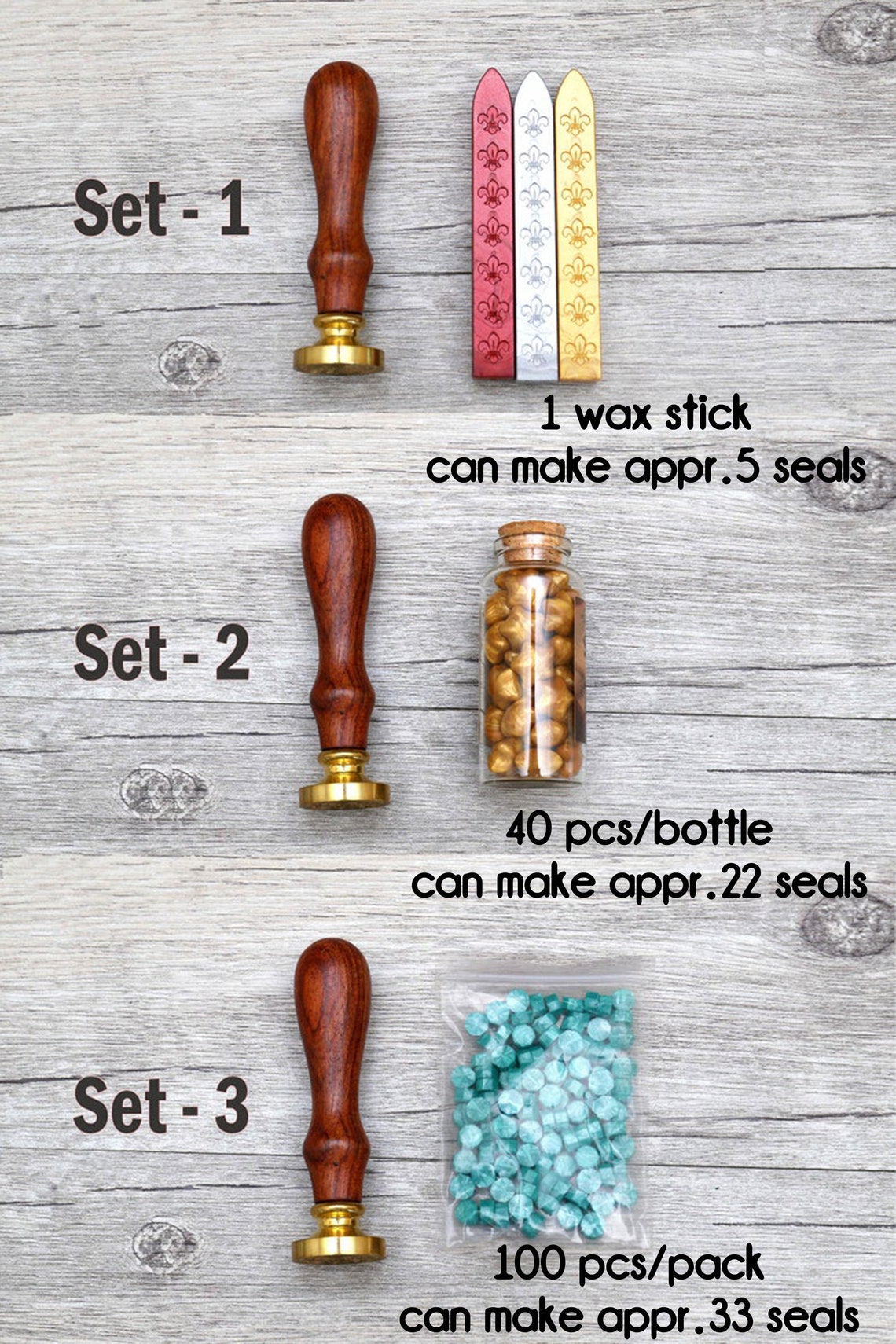 Pine Cone Seal Stamp Pine Wax Seal Stamp Kit Wedding Etsy