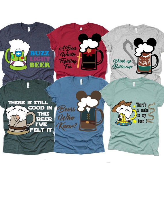 Disney food and wine shirts cheap