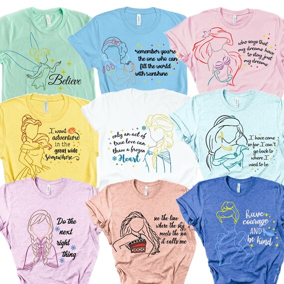 Disney Princess Shirts Disney Family Shirts Disney Feminist Online in India - Etsy