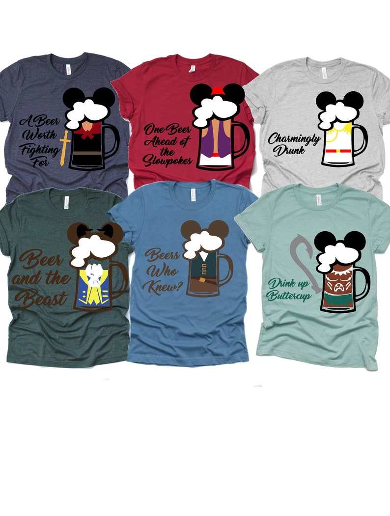 disney alcohol shirts