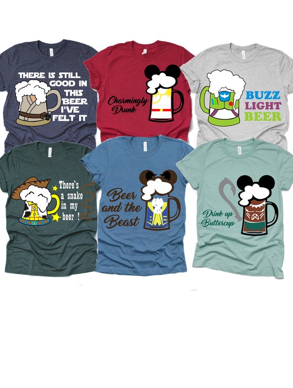 Disney beer shirt Clearance