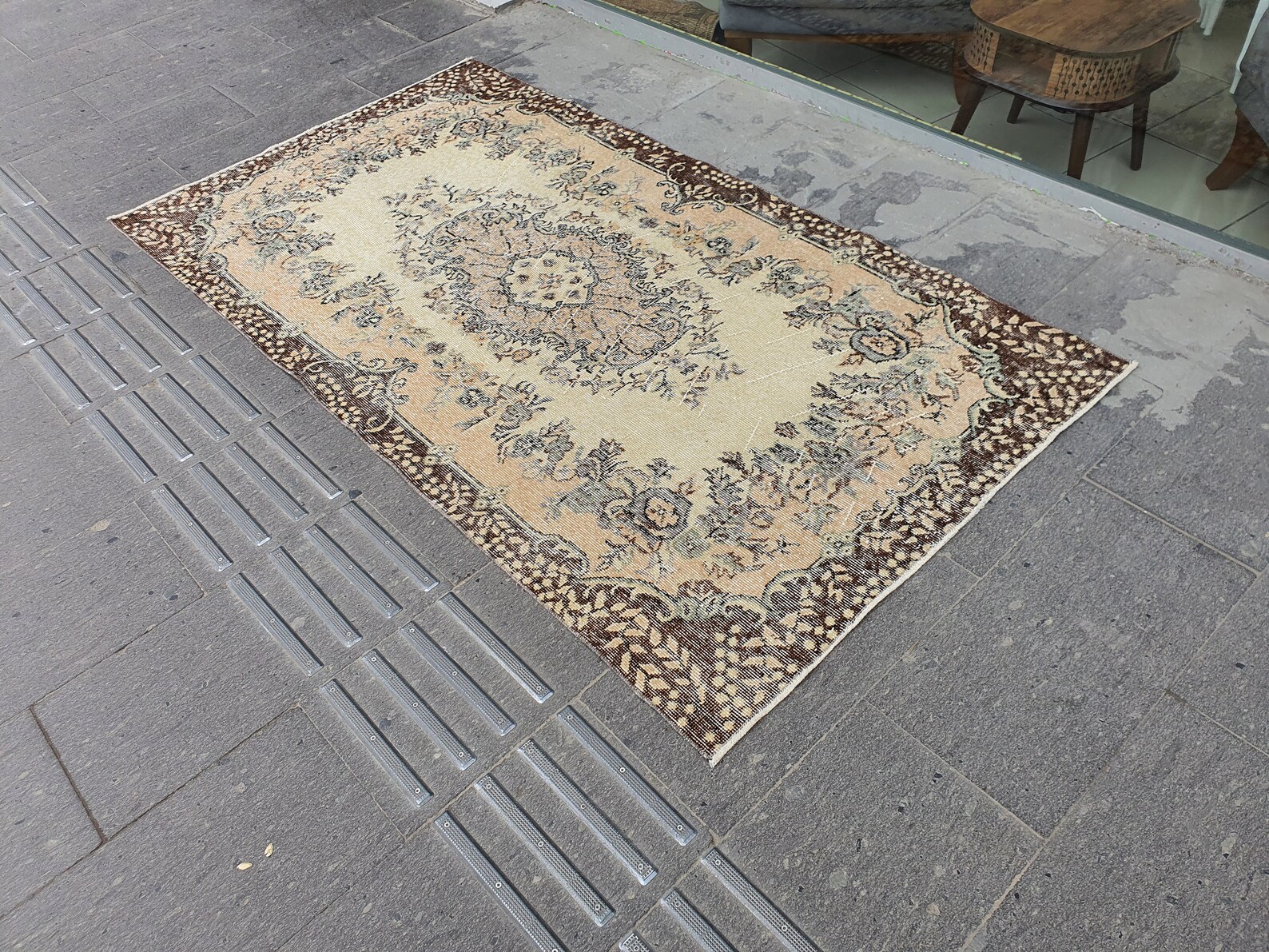 Green Small Rug Office Rug Farmhouse rug Bohemian Rug Etsy