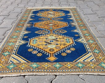 Tapete turco, tapete kilim pequeno, tapete vintage, tapetes de banho, tapetes de entrada, kilims de lã, tapete feito à mão, tapete decorativo, tapete boho, 2&#39;4&#39;&#39; pés x 3&#39;5&#39;&#39; pés