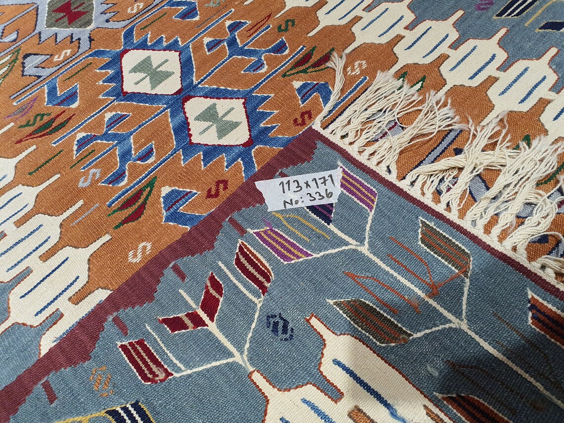 Wool kilim Rug Small area Rug office Rug Eclectic Rug Etsy