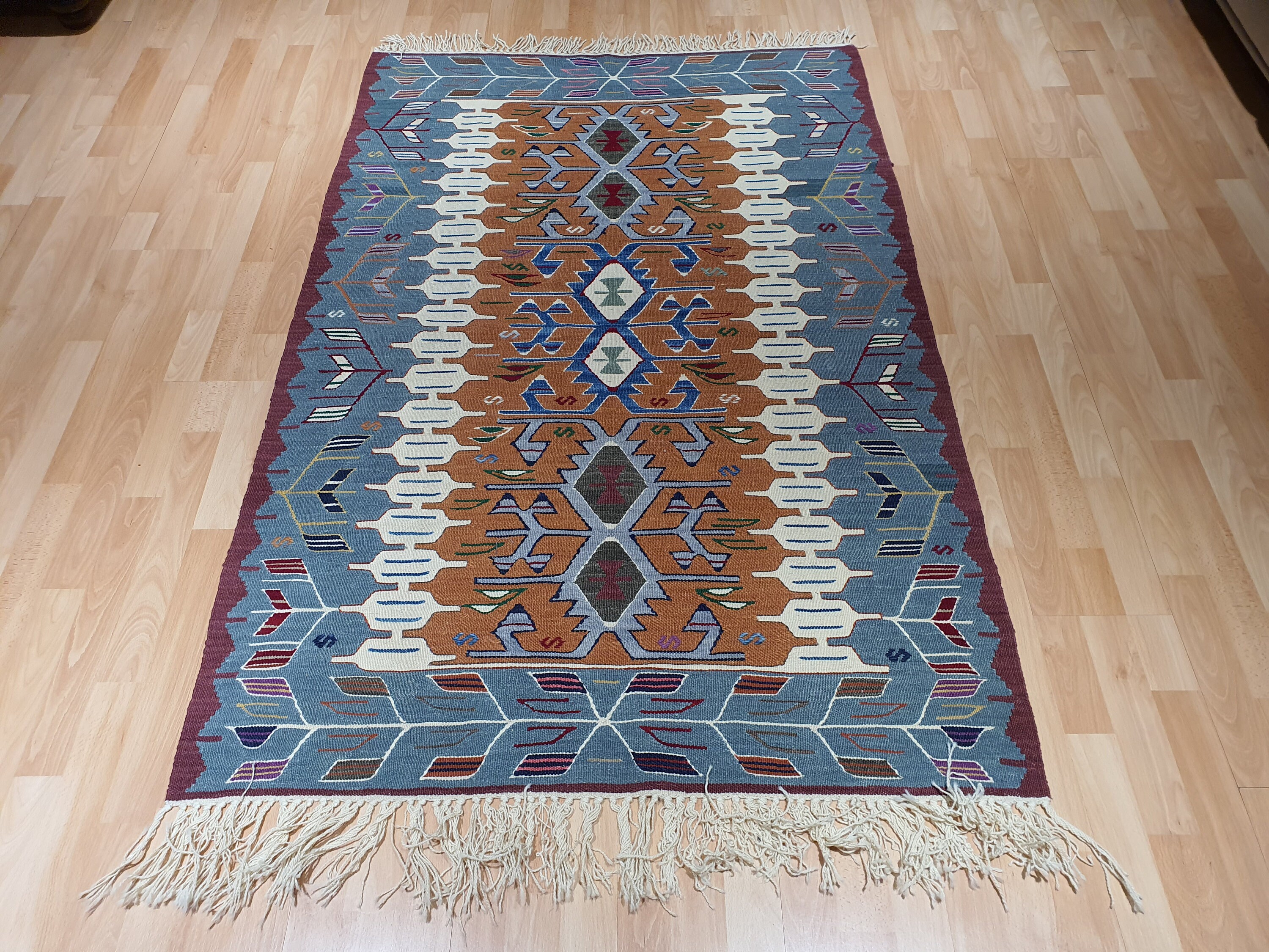 Wool kilim Rug Small area Rug office Rug Eclectic Rug Etsy