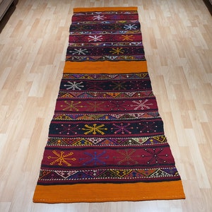Runner wool Rug, Colorful Rugs, Rainbow Rug, Ethnic Rug, Stair Rug, Kitchen Rug, Design Rug, turkish Rug, Boho Rug, 2&#39;7&#39;&#39; feet x 8&#39;2&#39;&#39; feet