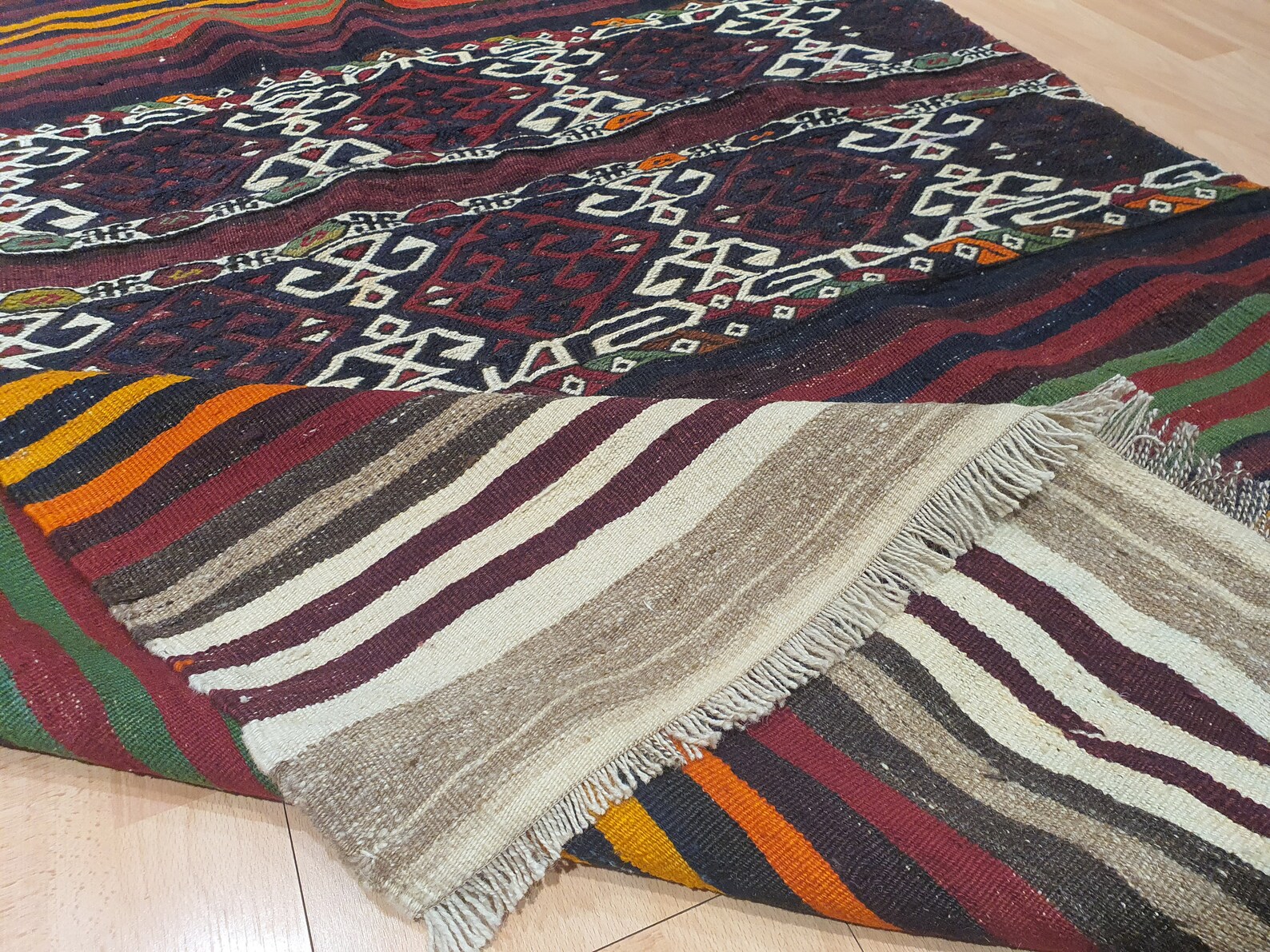 Ethnic Rug Small Wool Rug Office Rug Eclectic Rug Design | Etsy
