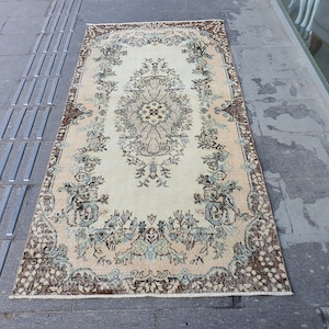 Area Rug, Oushak Rug, Turkish Rug, Vintage Rug, Tribal Rug, Baho Rug, Living room Rug, oriental rug, Kilims rug, 3&#39;5&#39;&#39; feet x 7&#39;0&#39;&#39; feet