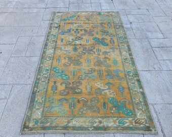 Tappeto turco, tappeto Kilim, tappeto Etsy, tappeto della fattoria, tappeto annodato a mano, tappeto tappeto, tappeto etnico, tappeto Oushak, tappeto orientale 3&#39;4 x 6&#39;0 piedi
