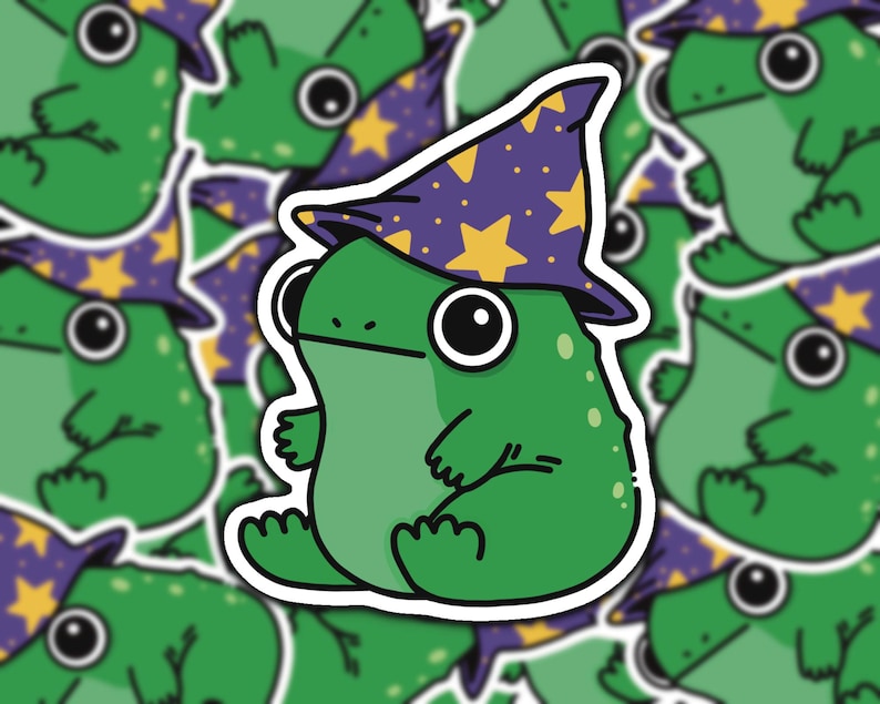 Frog Wizard Sticker
Frog Sticker